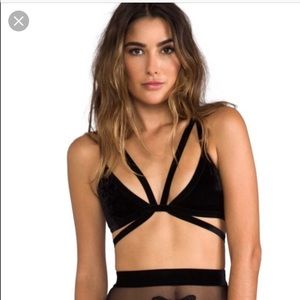 For love and lemons velvet bandage bra